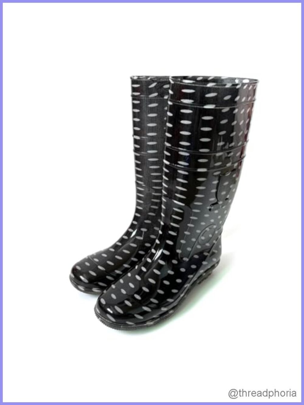 Plus Size Waterproof Rain Boots for Women Wide Calf Anti-Slip Sole